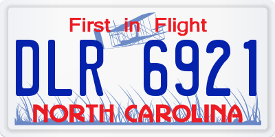 NC license plate DLR6921