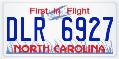 NC license plate DLR6927