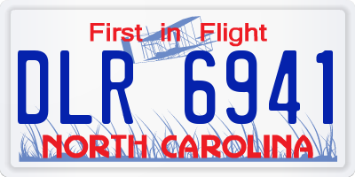 NC license plate DLR6941