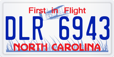 NC license plate DLR6943