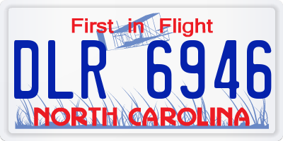 NC license plate DLR6946