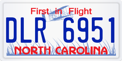 NC license plate DLR6951