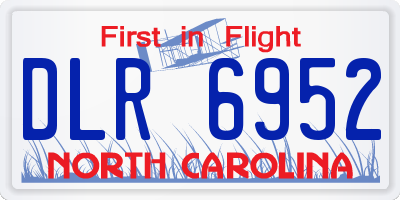 NC license plate DLR6952