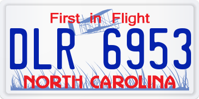 NC license plate DLR6953
