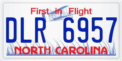 NC license plate DLR6957