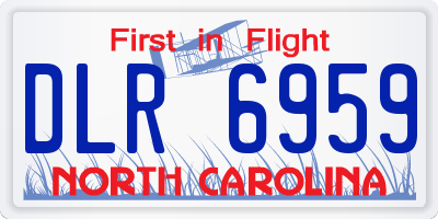 NC license plate DLR6959