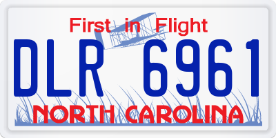 NC license plate DLR6961