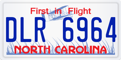 NC license plate DLR6964