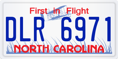 NC license plate DLR6971