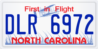 NC license plate DLR6972