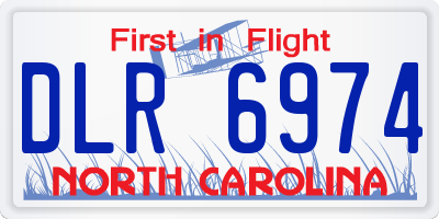 NC license plate DLR6974