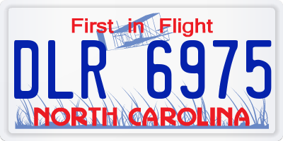 NC license plate DLR6975