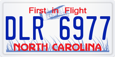 NC license plate DLR6977