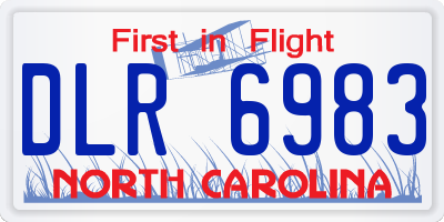 NC license plate DLR6983