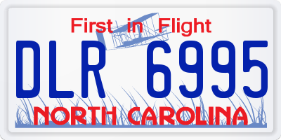 NC license plate DLR6995