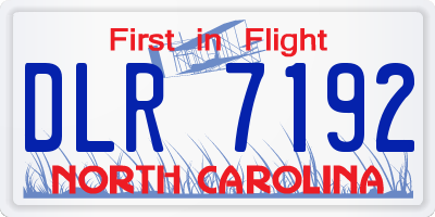 NC license plate DLR7192