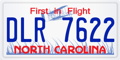 NC license plate DLR7622