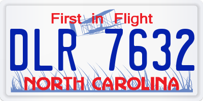 NC license plate DLR7632