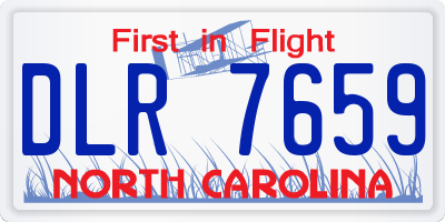 NC license plate DLR7659