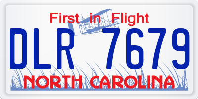 NC license plate DLR7679