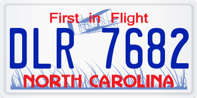 NC license plate DLR7682