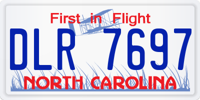 NC license plate DLR7697