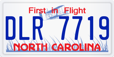 NC license plate DLR7719