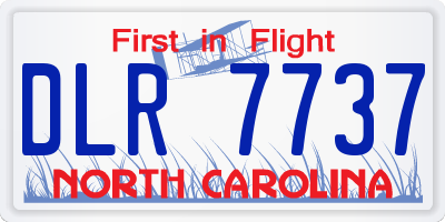 NC license plate DLR7737
