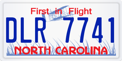 NC license plate DLR7741
