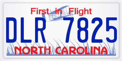 NC license plate DLR7825