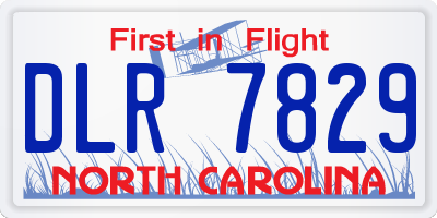 NC license plate DLR7829