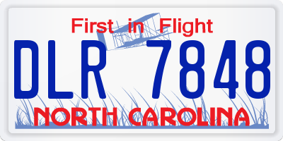 NC license plate DLR7848