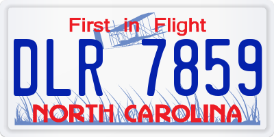 NC license plate DLR7859