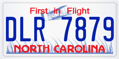 NC license plate DLR7879