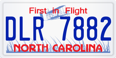 NC license plate DLR7882