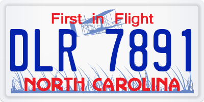 NC license plate DLR7891