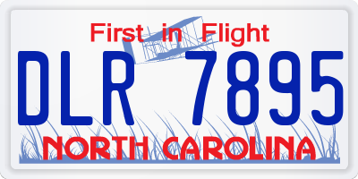 NC license plate DLR7895