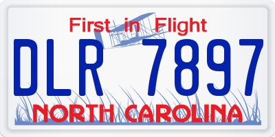 NC license plate DLR7897