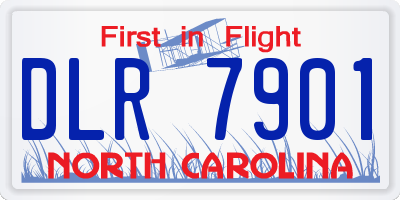 NC license plate DLR7901