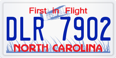 NC license plate DLR7902