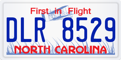 NC license plate DLR8529