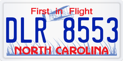 NC license plate DLR8553