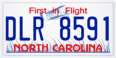 NC license plate DLR8591