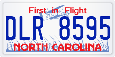 NC license plate DLR8595