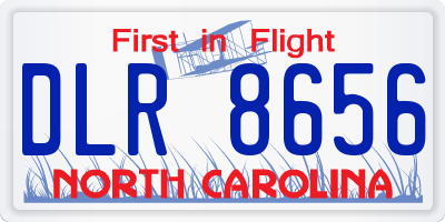 NC license plate DLR8656