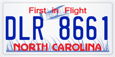 NC license plate DLR8661