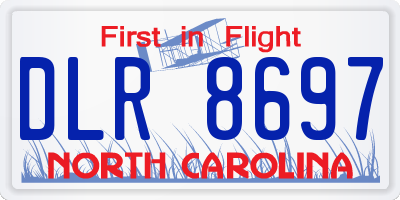 NC license plate DLR8697