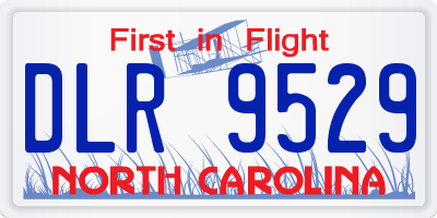NC license plate DLR9529