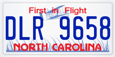 NC license plate DLR9658