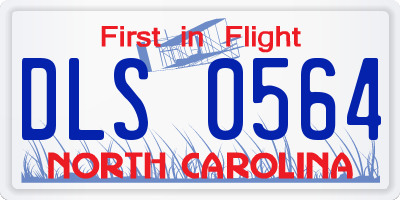 NC license plate DLS0564